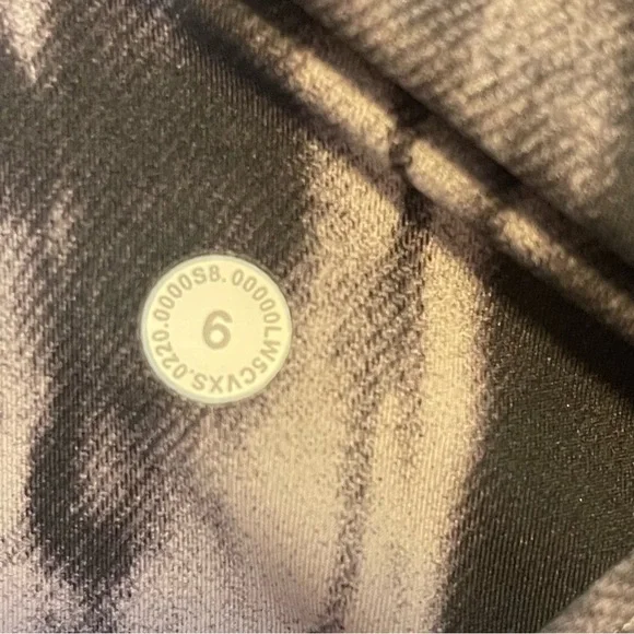 Lululemon Fast and Free Tight II 25" *Game Day Dark Chrome Black women's size 6 - Picture 6 of 6